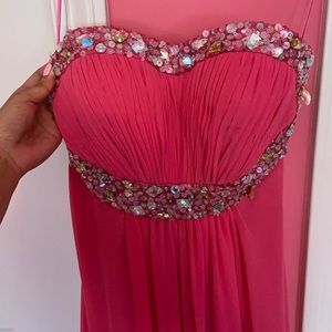 Pink prom dress